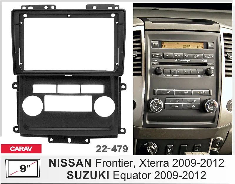 Переходная рамка Nissan Frontier, Xterra Carav 22-479 - фото 4