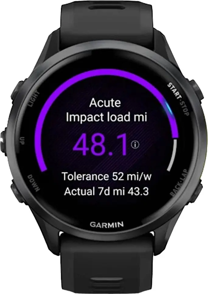 Смарт-годинник Garmin Forerunner 970 Carbon Gray DLC Titanium w. Black Case and Black/Translucent W. Band (010-02969-00/10) - фото 7