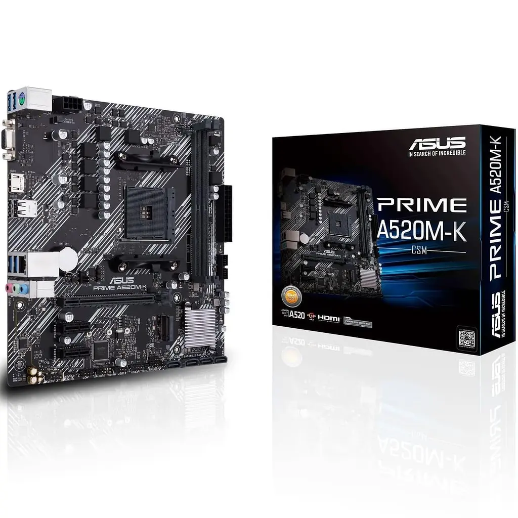 Материнська плата ASUS PRIME A520M-K (Prime A520M-K) (Socket AM4, AMD A520, Micro-ATX) - фото 5