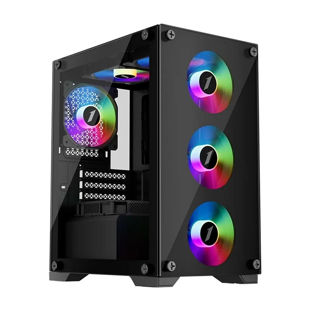 Корпус для ПК 1stPlayer X2-M-BK-4F1 - фото 6