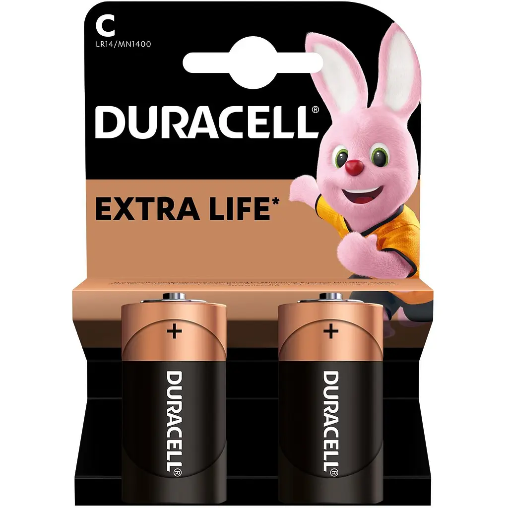 Лужні батарейки Duracell 1.5 V C LR14/MN1400, 2 шт. (706009) - фото 2