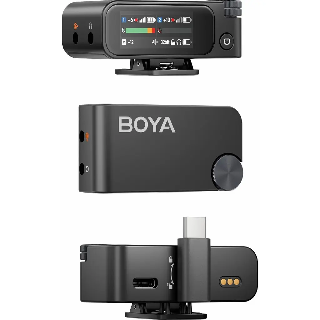 Мікрофонна радіосистема Boya BOYAMIC 2 Type-C with 2 TX + 1 RX + Charging Case [153345] - фото 3