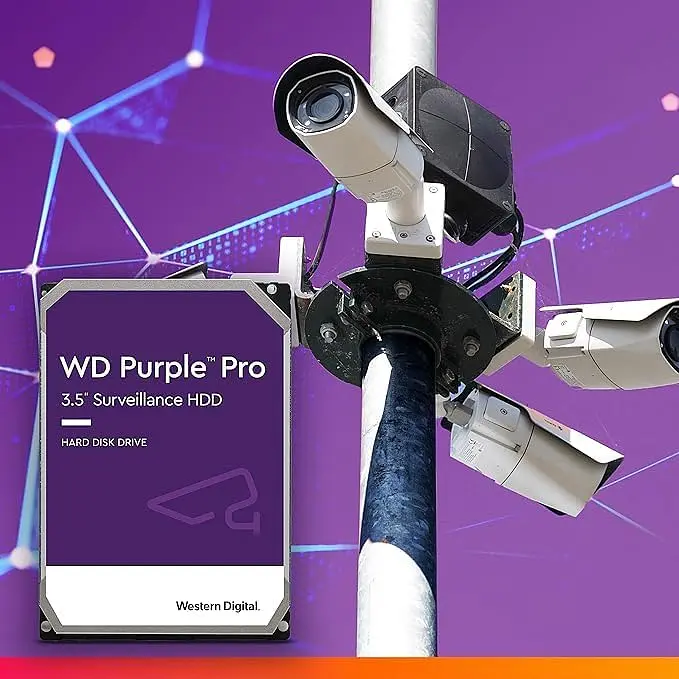 Жесткий диск WD 10 ТБ 3,5" 7200 512 МБ SATA Purple Pro Surveillance - фото 2