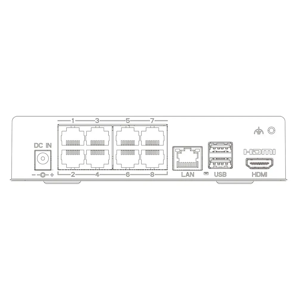 IP-відеореєстратор 8-канальний 8Mp TVT TD-3008H1-8P-A1L (64-64) з 8 портами PoE (77-00465) - фото 2