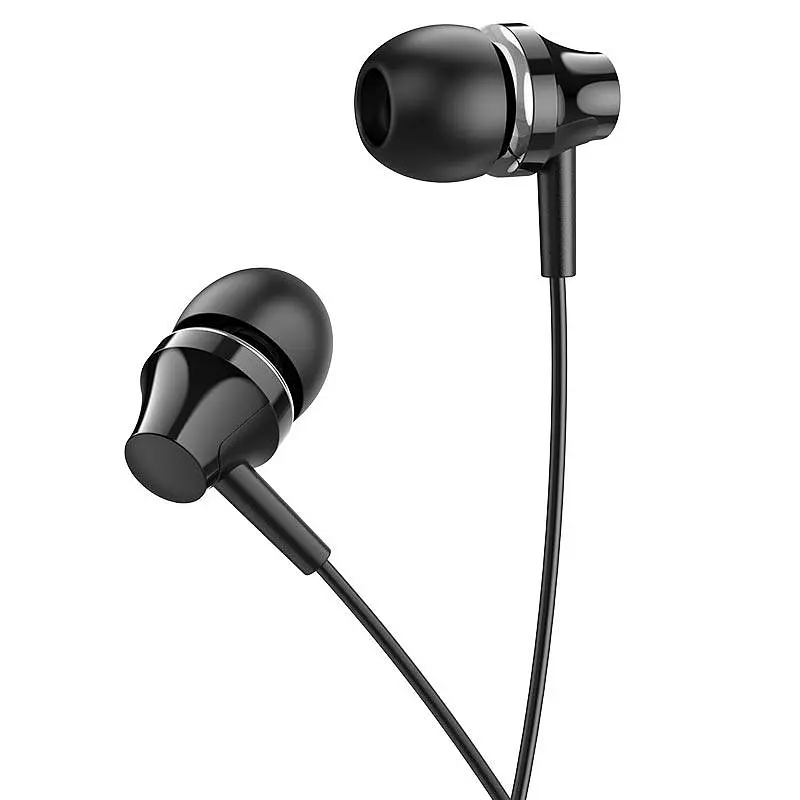 Навушники Borofone BM74 Singer universal earphones with microphone чорні - фото 2