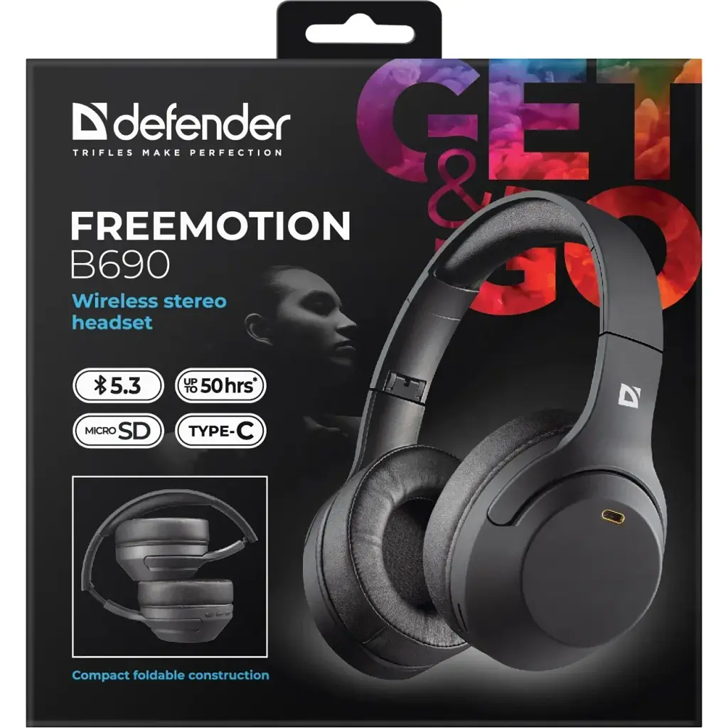 Гарнітура Defender FreeMotion B690 Bluetooth+35мм Black - фото 7