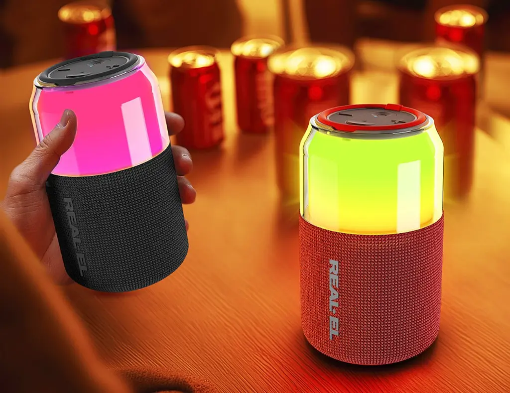 Портативная колонка REAL-EL RX705 5W Bluetooth TWS, RGB, RED - фото 6
