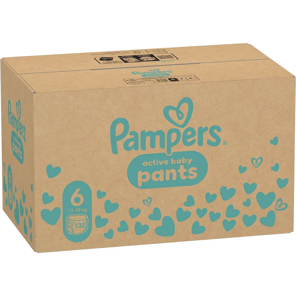 Набор подгузники-трусики Pampers Active Baby Pants Размер 6 (13-19 кг) 132 шт.  - фото 2