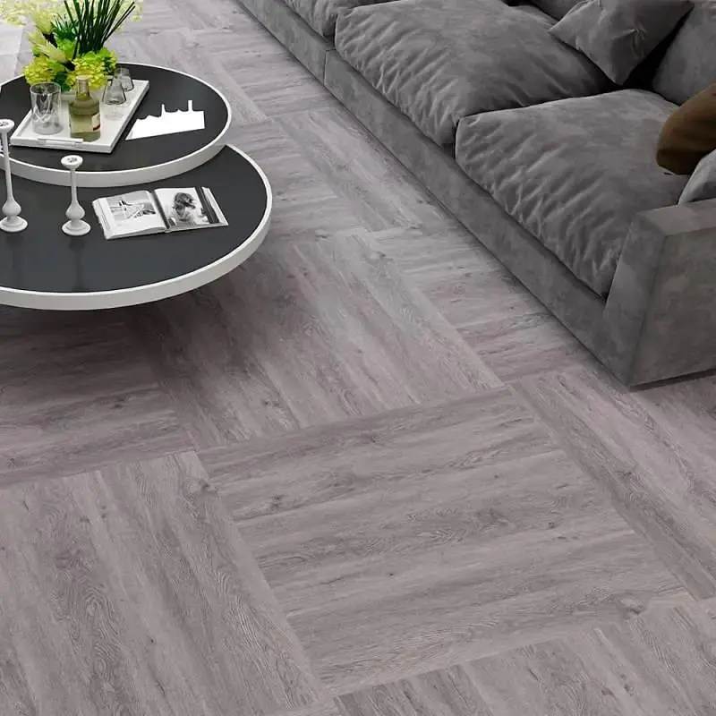 Самоклеюча вінілова плитка 3D Loft попелясте дерево, ціна за 1 шт. (СВП-003) - фото 5