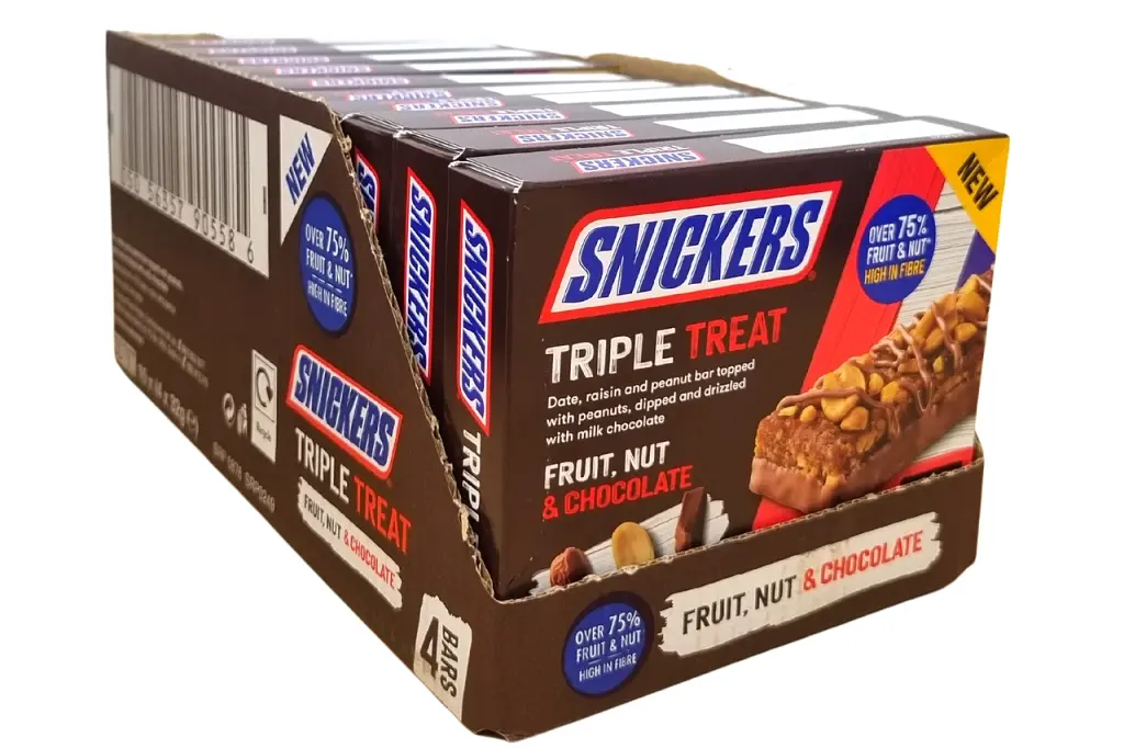 Шоколадні батончики Snickers Triple Treat 4х32 г - фото 5