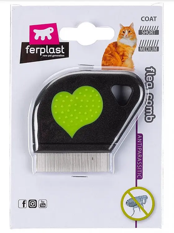 Антиблошиний гребінь для котів Ferplast GRO 5812 7х9х6.3 см 85812899 - фото 2