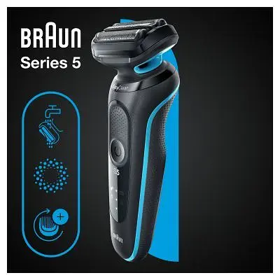 Електробритва Braun (Series 5 51-M1000s BLACK/MINT) - фото 3