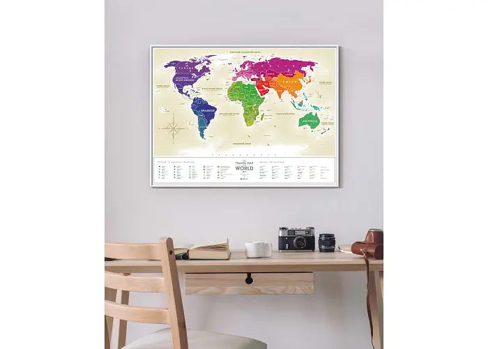 Скретч карта світу 1DEA.me Travel Map Gold World (укр.) (13001) - фото 6
