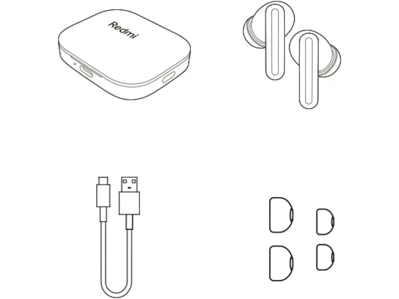 Навушники TWS Xiaomi Redmi Buds 5 Sunny Snow White (BHR7626CN) - фото 7