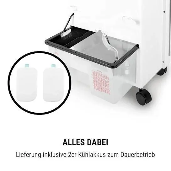 Мобильный кондиционер-вентилятор OneConcept Baltic Blue 3-в-1 (10029734) - фото 5