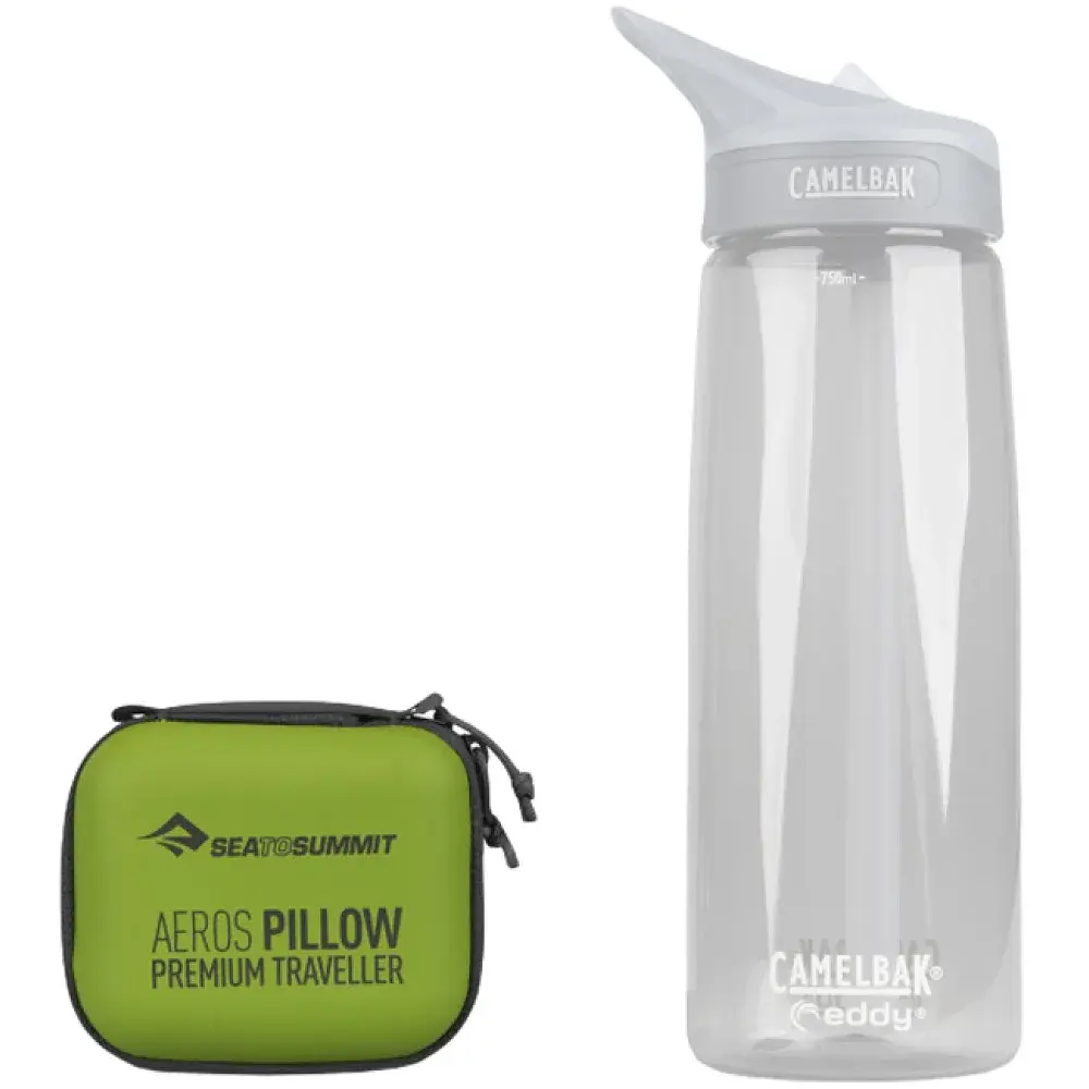 Подушка Sea To Summit Aeros Premium Pillow Traveller к:lime - фото 2