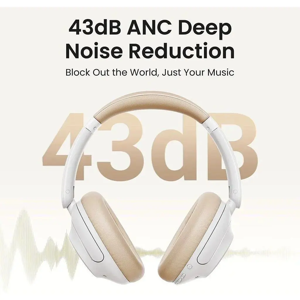 Наушники беспроводные Ugreen HP202 HiTune Max5 Hybrid ANC Headphones (15809) белые - фото 7