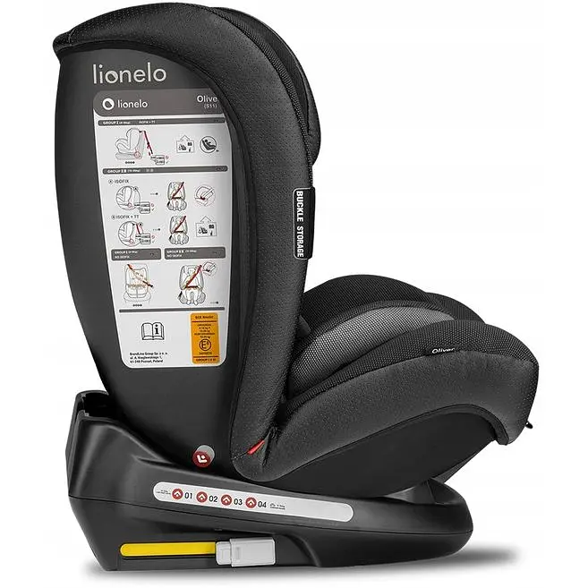 Автокрісло Lionelo Oliver 9-36 кг Isofix Black - фото 3