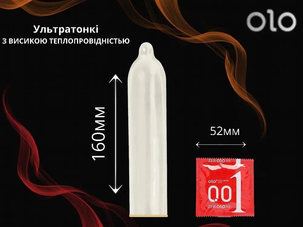 Презервативи Olo Bare Thin 001 Square з точками 10 шт. (ROZ6501053316) - фото 3