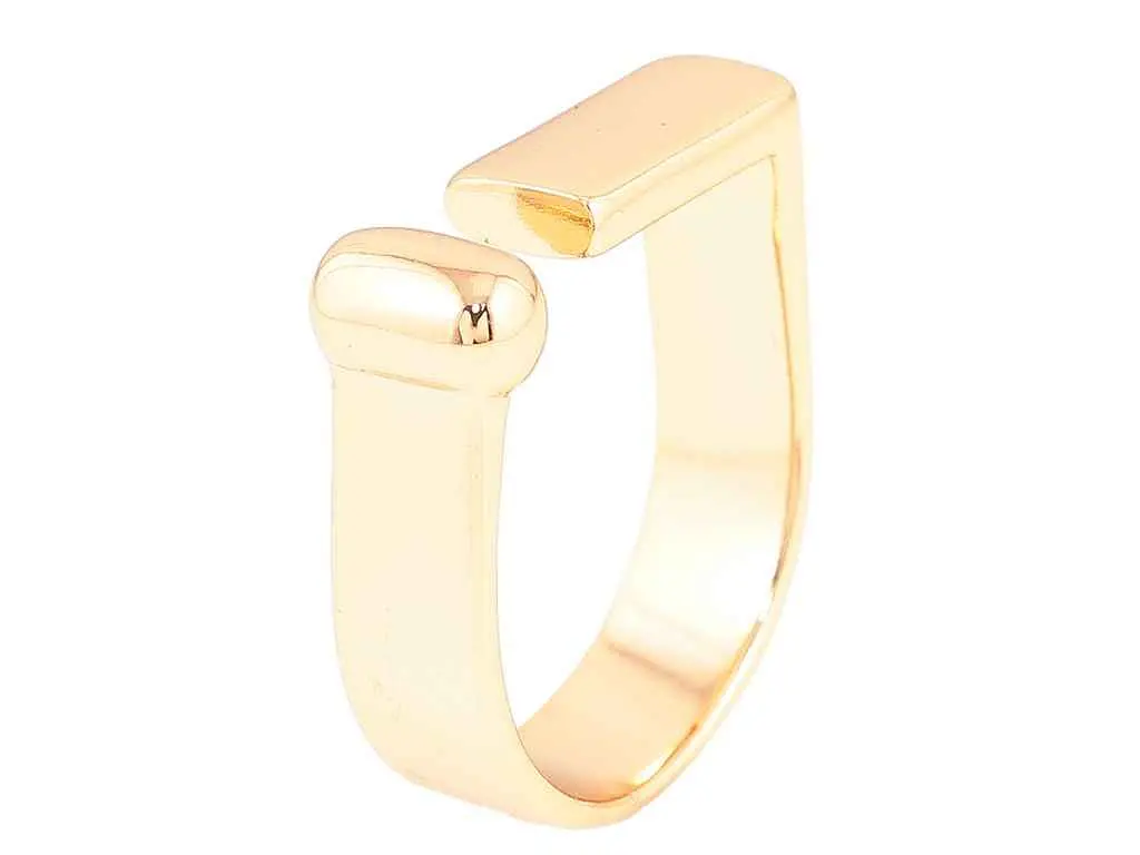 Каблучка XUPING Позолота 18K "Роз'ємна шинка" (261069) р.18-19 - фото 2