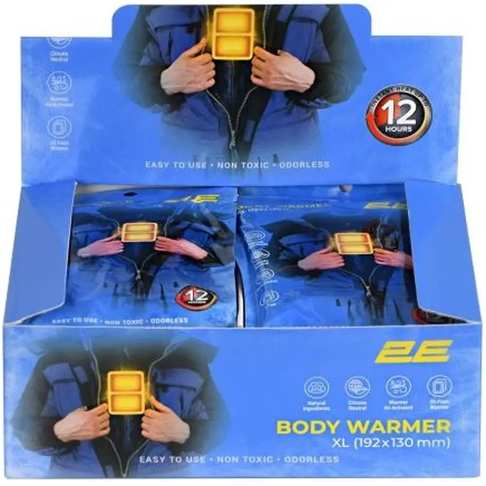 Грілка для тіла 2E хімічна XL 192x130 мм клейка до 12 годин - фото 6