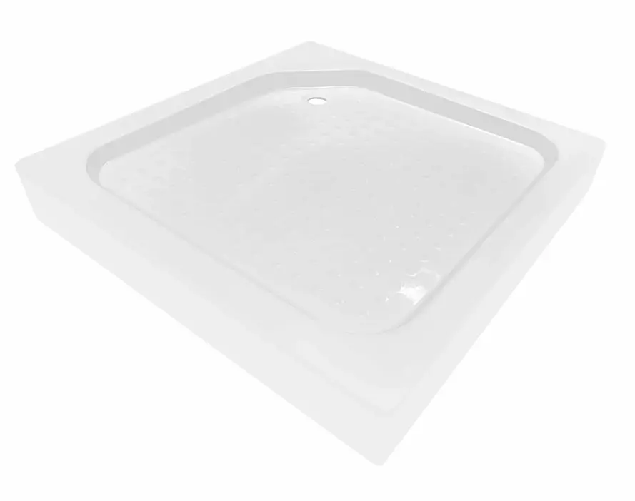 Набір Lidz Душова кабіна Wawel SC90x90.SAT.LOW.GR, квадратна, скло тоноване 4 мм + Душовий піддон Kapielka ST90x90x14 - фото 9