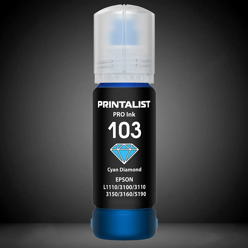 Чорнило PRINTALIST 103 для Epson L3100/3110/3150 70г Cyan водорозчинне (PL103C) - фото 4