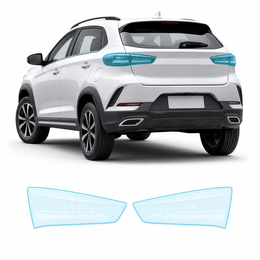 Антигравійна захисна бронеплівка за лекалами для Chery Tiggo 2 Pro I 2022- задні ліхтарі стопи
