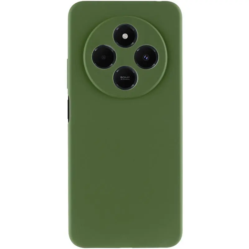 Чохол Silicone Cover Ummi Lakshmi Full Camera (AA) для Xiaomi Redmi 14C / Poco C75 Зелений / Dark green - фото 2