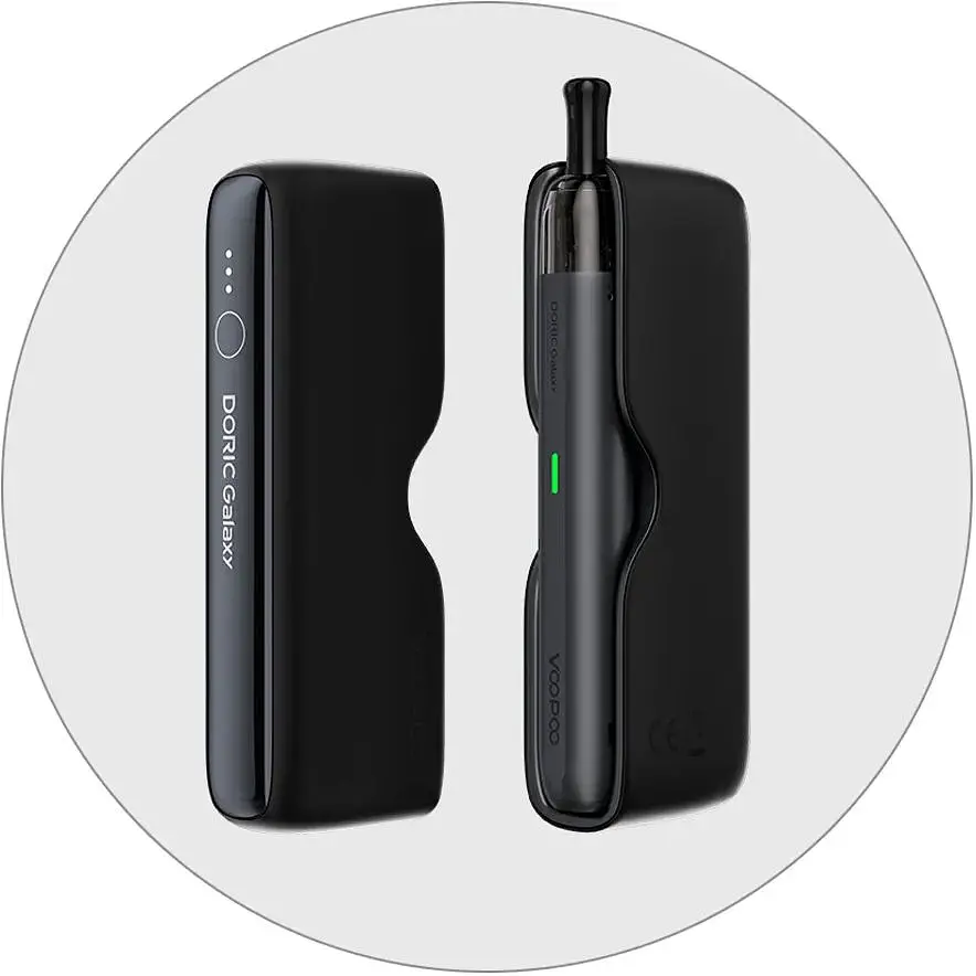 Под-система VooPoo Doric Galaxy Pen Pod with PCC Box 500mAh+1800mAh 2ml Kit Black (16786) - фото 2