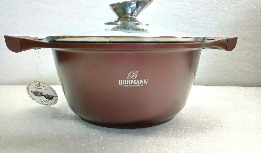 Каструля Bohmann BH 150-28 Brown 28 см 6.3 л - фото 5
