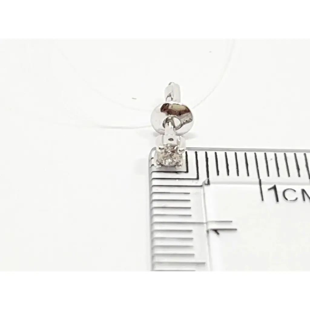 Срібна моносережка пуссета Dear з фианитом. 3003.1С - фото 3