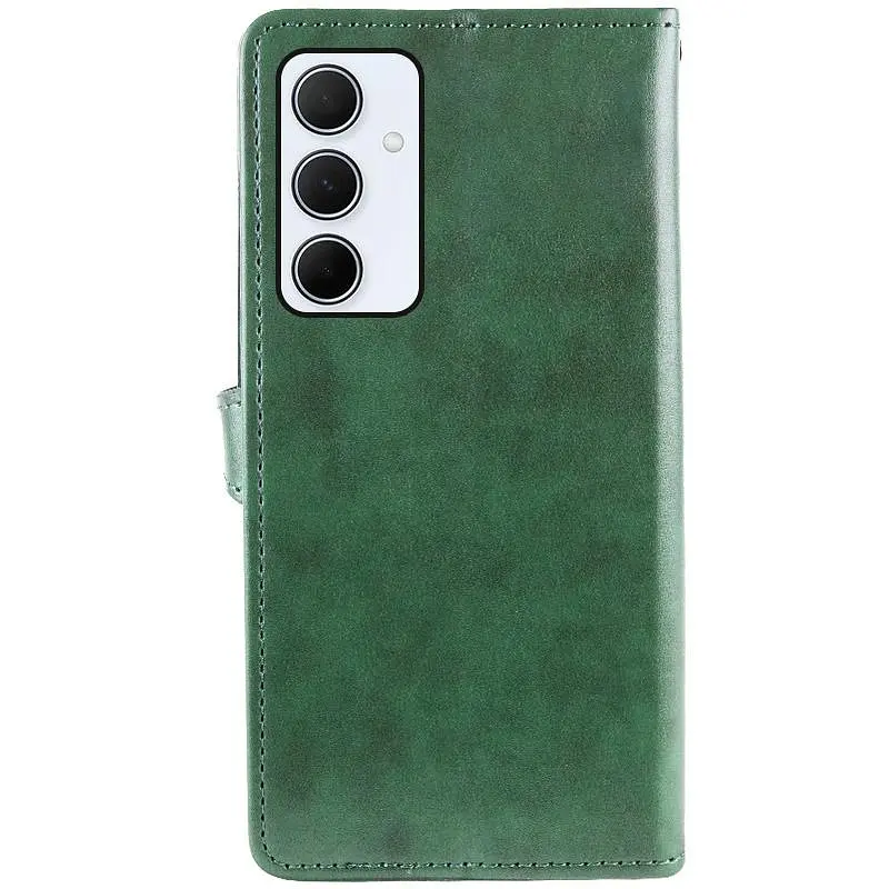 Шкіряний чохол-книжка GETMAN Gallant (PU) для Samsung Galaxy S25 FE Зелений - фото 3