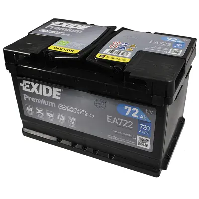 Акумулятор автомобільний EXIDE PREMIUM 72A (EA722) - фото 9
