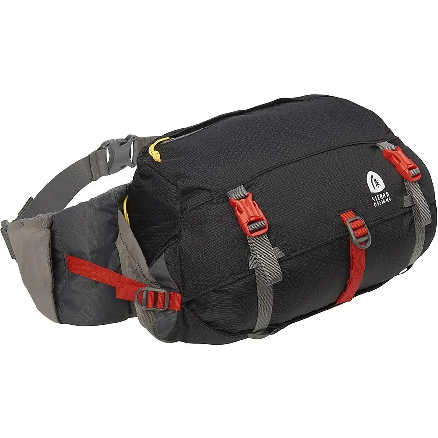 Сумка поясная Sierra Designs Flex Lumbar 7-10 л Черный-Красный - фото 5