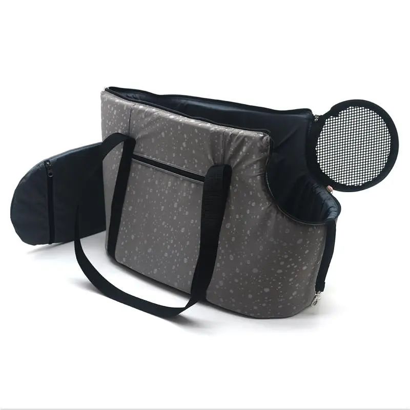 Сумка переноска для тварин Zoo-hunt Берта сіра №0 225х325х270 мм - фото 4