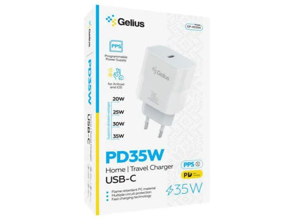 Зарядний пристрій Gelius PD35W PPS Type-C GP-HC054 White - фото 3