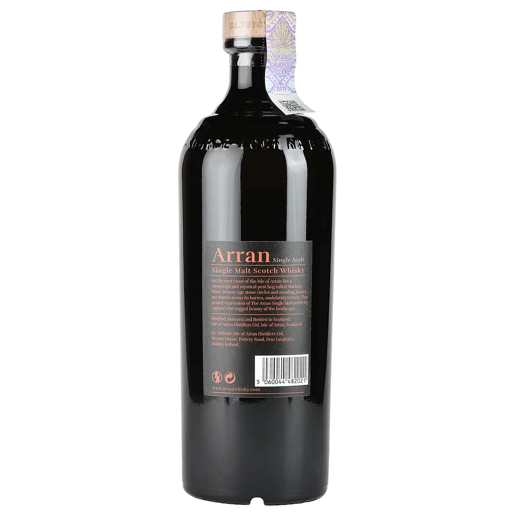 Виски Arran Machrie Moor Single Malt Scotch Whisky, в тубусе, 46%, 0,7 л - фото 2
