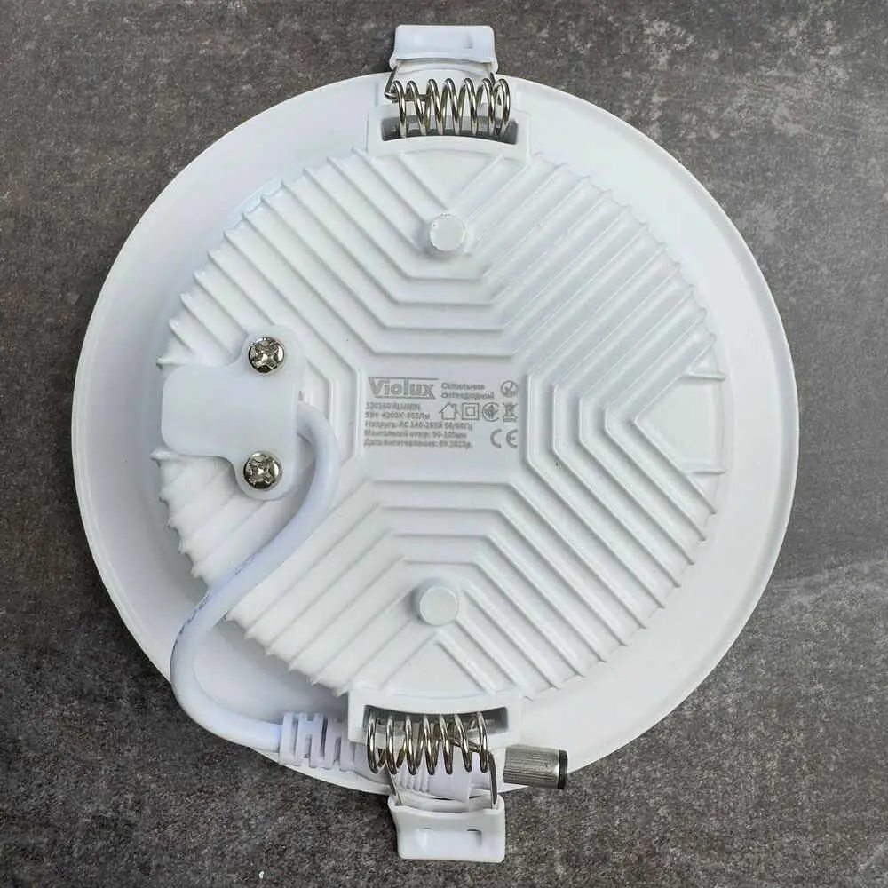 Світильник LED даунлайт Violux ALUMIN 9W 4200K круг IP20 ( 120160 ) - фото 7