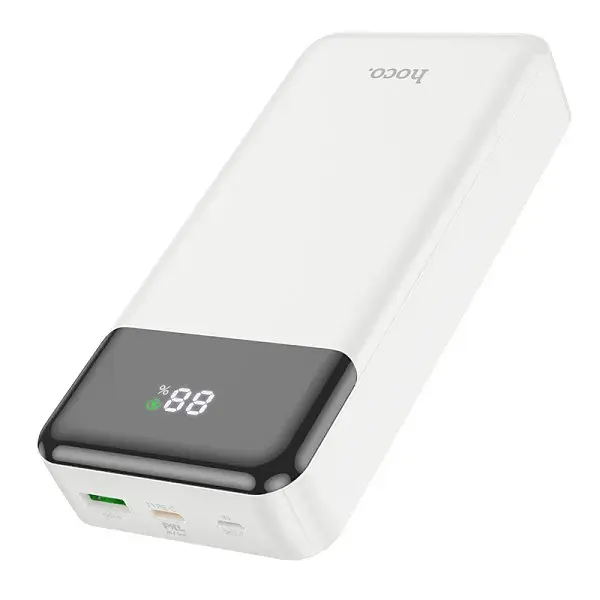 Универсальная зарядная батарея Hoco J102A 20000mAh Cool figure PD20W+QC3.0 (Белый) - фото 3
