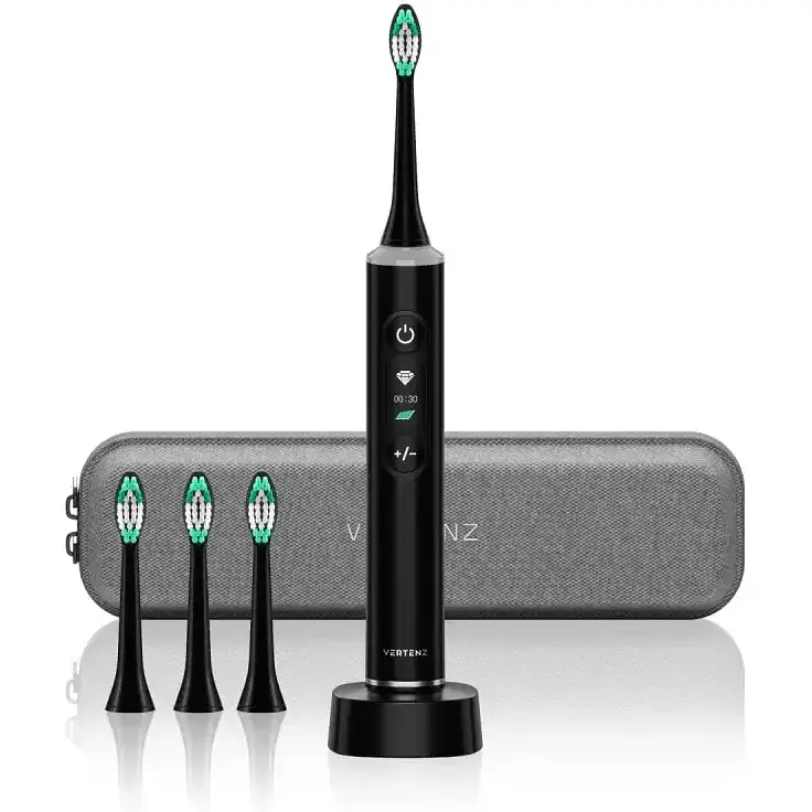 Звуковая зубная щетка Vertenz Crystal 30 Black - фото 3
