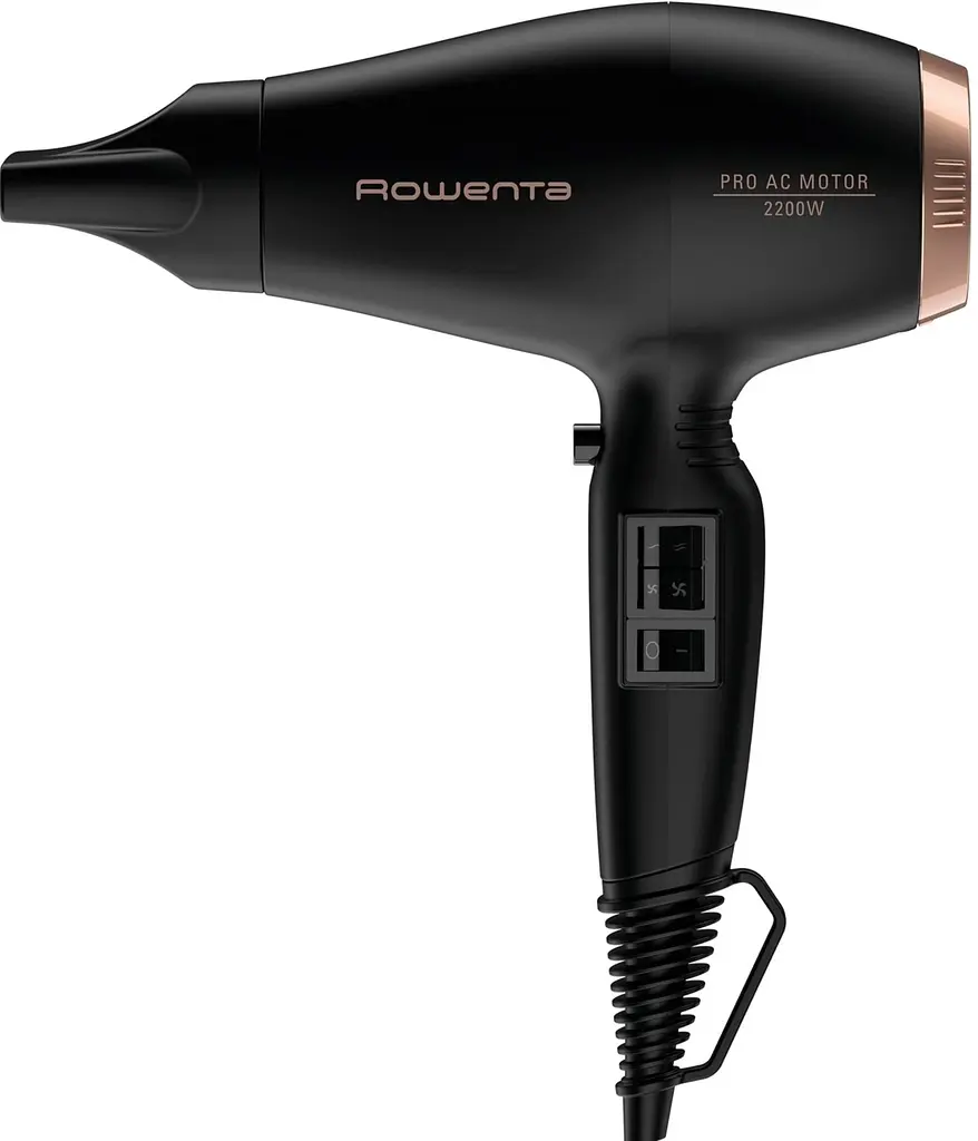Фен Compact PRO+, 2200Вт, 2 режима, диффузор, иониз-я, холл. обдув, черный ROWENTA teh0017604 - фото 3
