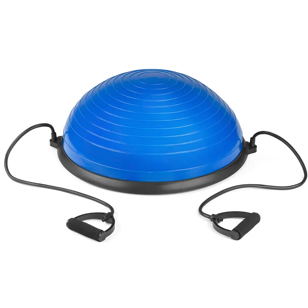 Балансувальна півсфера Gymtek Bosu 58см з еспандерами + насос - фото 3