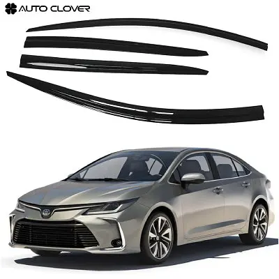 Дефлектори вікон ветровики для Toyota Corolla 2019- 4 шт (Auto Clover) AC E221 - фото 5