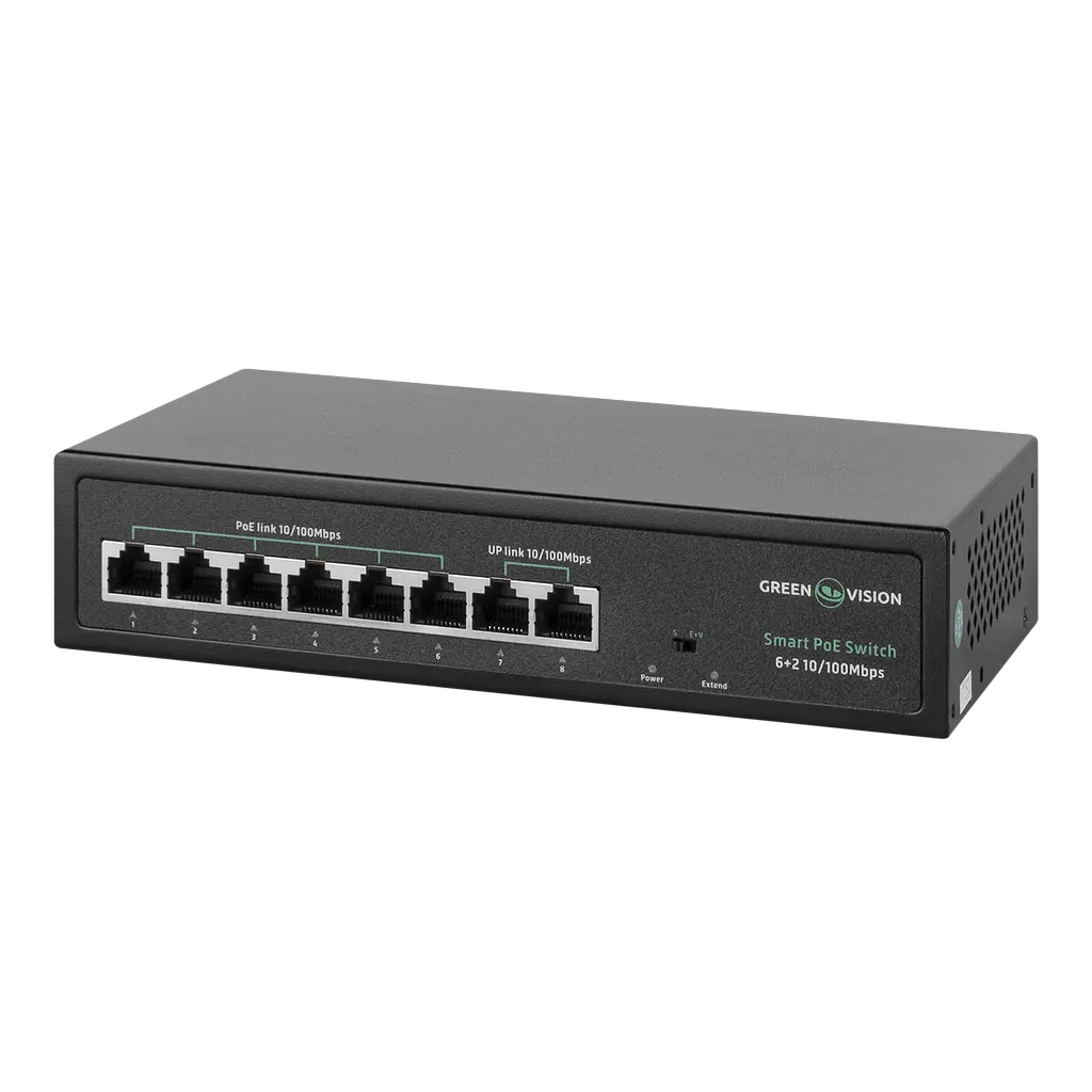 Комутатор мережевий POE GV-015-D-06+2P - фото 2