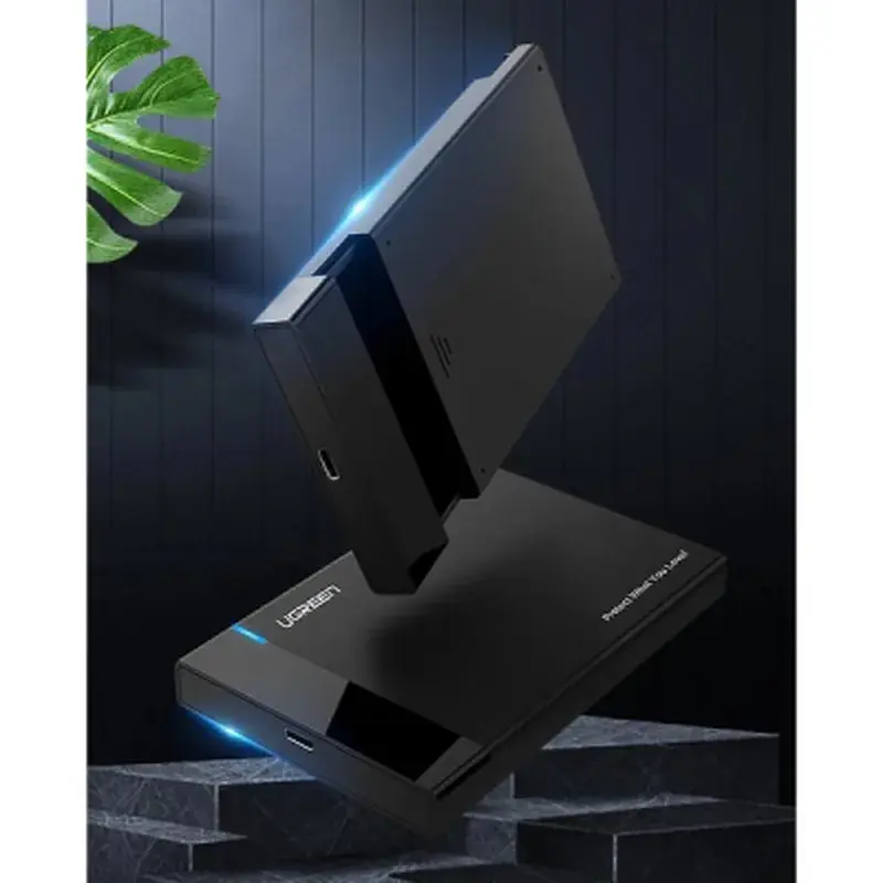 Кишеня зовнішня Ugreen USB 3.0 to M.2 SATA SSD US221 black (30848) - фото 5