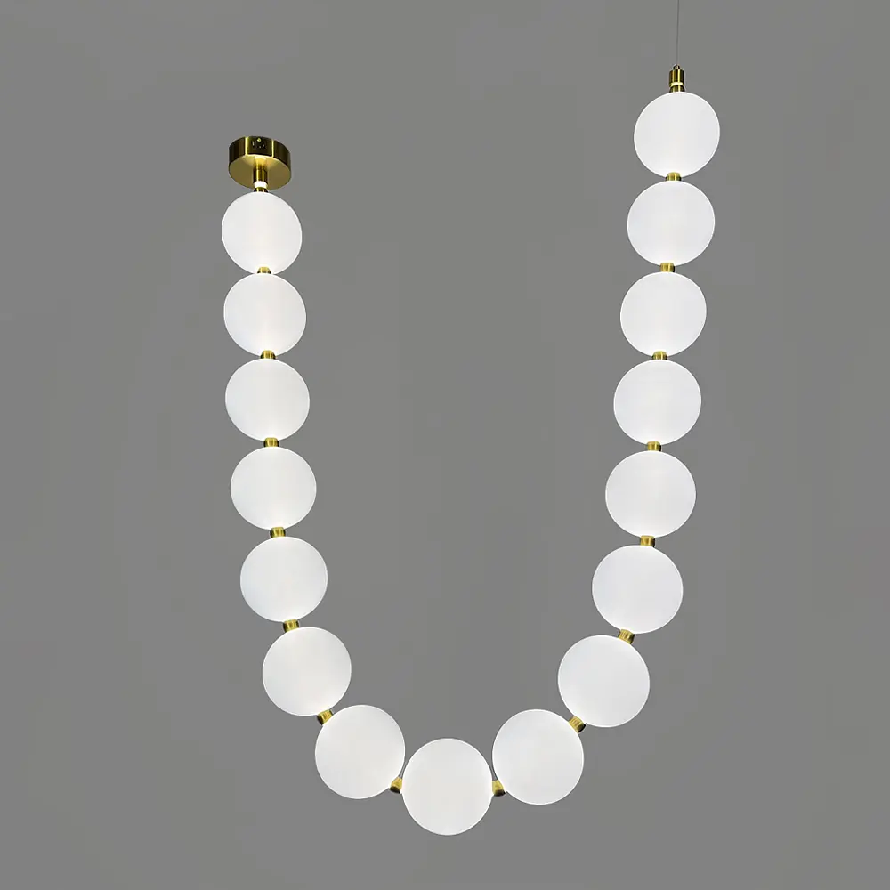 Люстра из серии Perla на 16 шариков Ø 15 см 280 см 3 световых режима | Line F | Ст. MBJ11-2487 - фото 7