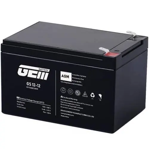 Акумуляторна батарея GEM Battery 12V-12Ah, AGM, F1/F2, (GS 12-12) - фото 2
