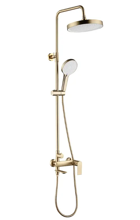 Душова система з виливом Rea Veneta зовнішнього монтажу brushed gold REA-P3003 - фото 6