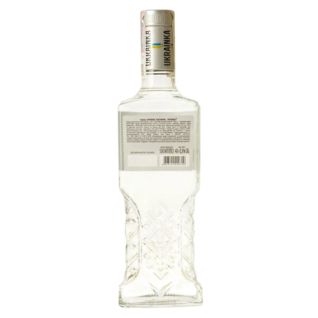 Водка Ukrainka Platinum 40% 0.5 л - фото 3